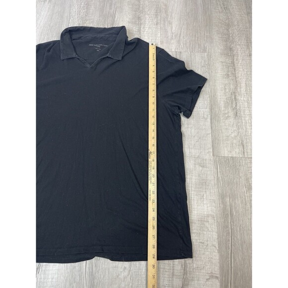 John Varvatos Polo Shirt Mens XXL Black Preppy Cotton Short Sleeve Casual T - Picture 3 of 5